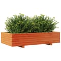Miniatyrbilde 3 av 10: vidaXL Plantekasse voksbrun 110x60x26,5 cm heltre furu