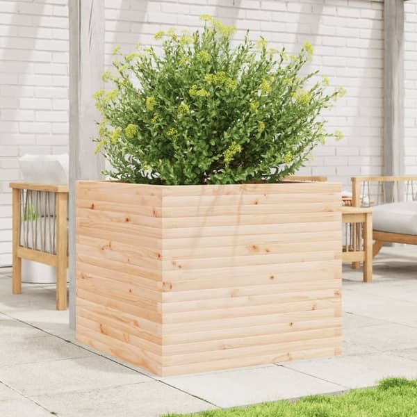vidaXL Plantekasse 80x80x68,5 cm heltre furu