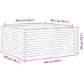 Miniatyrbilde 9 av 10: vidaXL Plantekasse 100x100x46 cm heltre douglasgran