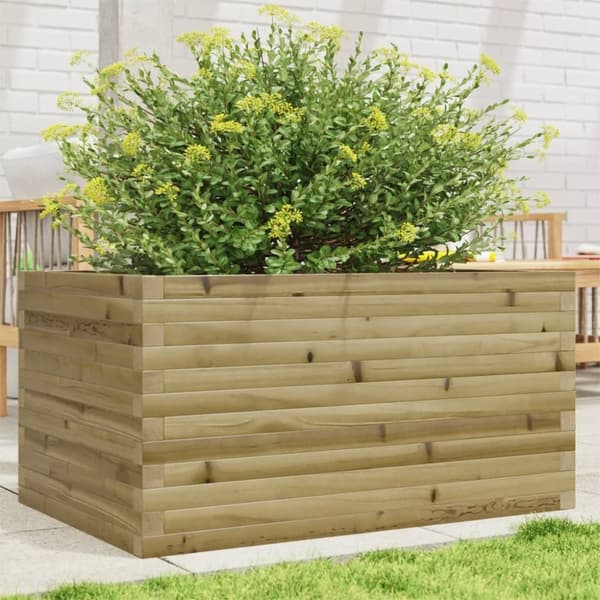 vidaXL plantekasse 90x60x46 cm imprægneret fyrretræ