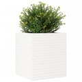 Miniatyrbillede 5 af 11: vidaXL plantekasse 60x60x68,5 cm massivt fyrretræ hvid
