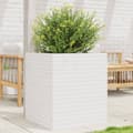 Miniatyrbillede 2 af 11: vidaXL plantekasse 60x60x68,5 cm massivt fyrretræ hvid