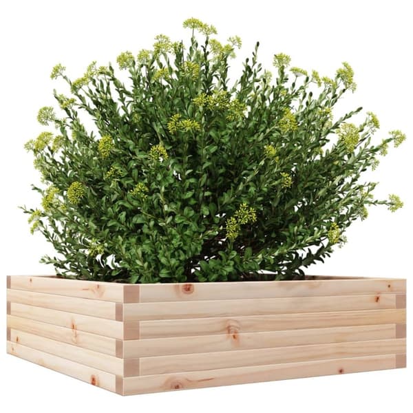 vidaXL Hageplantekasse 80x80x23 cm heltre furu