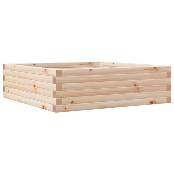 vidaXL Hageplantekasse 80x80x23 cm heltre furu
