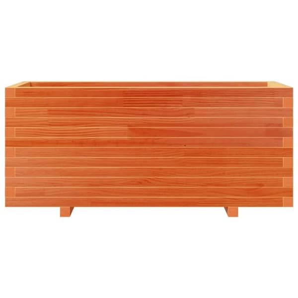 vidaXL Plantekasse voksbrun 110x40x49,5 cm heltre furu