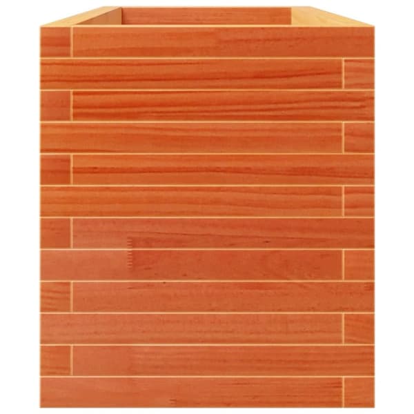 vidaXL Plantekasse voksbrun 110x40x49,5 cm heltre furu