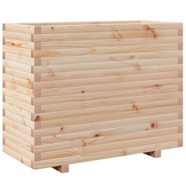 vidaXL Odlingslåda 90x40x72,5 cm massivt furuträ