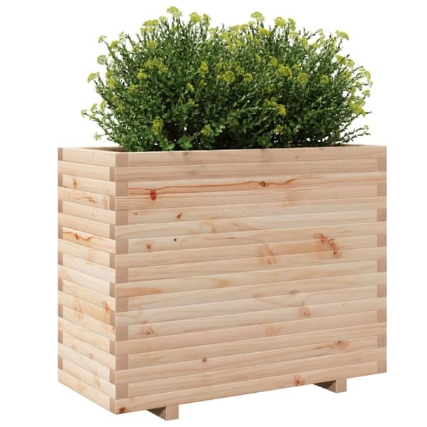 vidaXL Odlingslåda 90x40x72,5 cm massivt furuträ