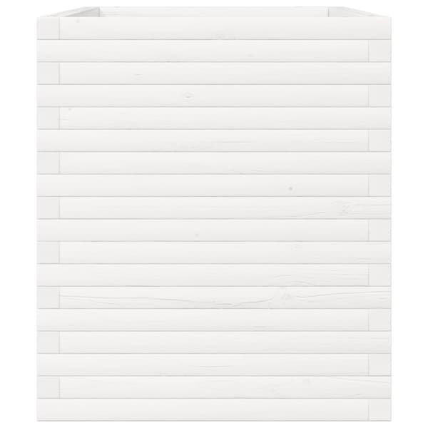 vidaXL Plantekasse hvit 90x60x68,5 cm heltre furu