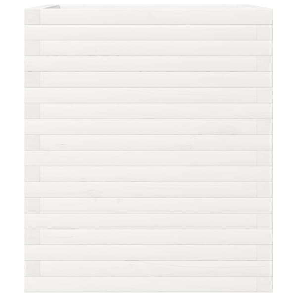 vidaXL Plantekasse hvit 60x60x68,5 cm heltre furu