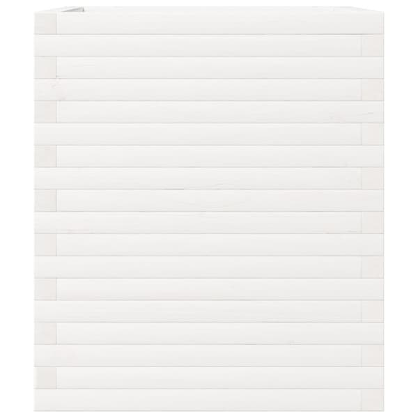 vidaXL Plantekasse hvit 60x60x68,5 cm heltre furu