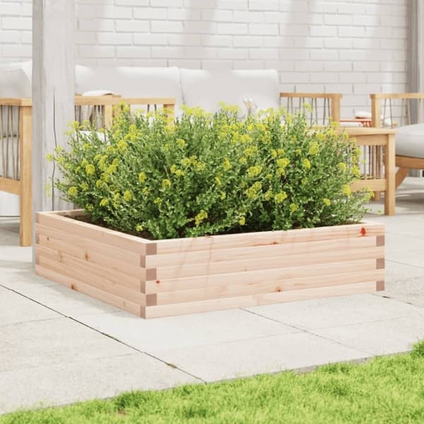 vidaXL plantekasse 90x90x23 cm massivt fyrretræ