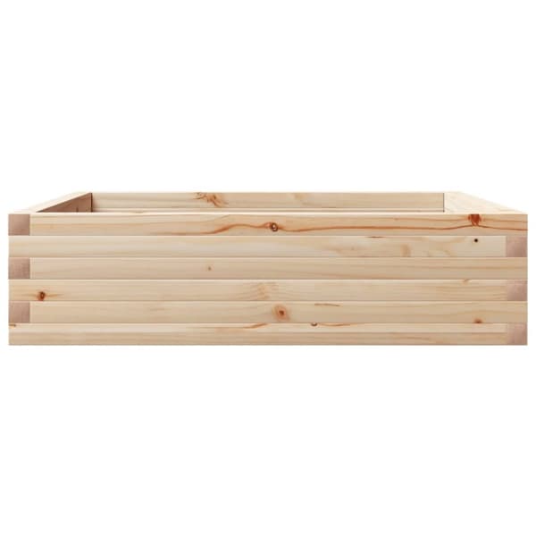 vidaXL plantekasse 90x90x23 cm massivt fyrretræ