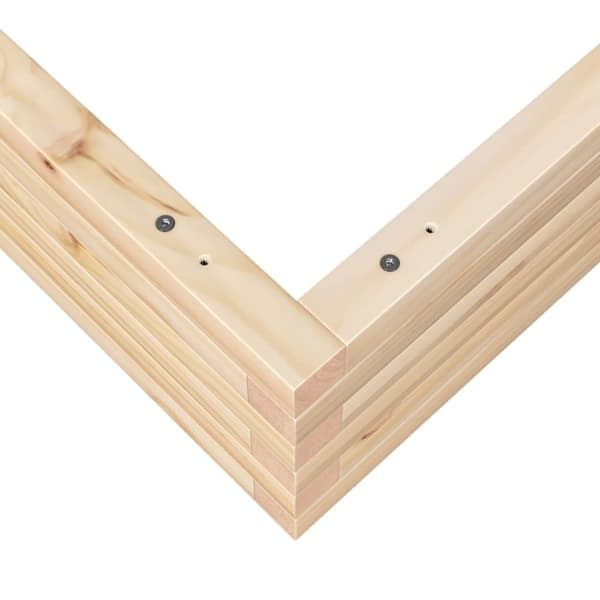 vidaXL plantekasse 90x90x23 cm massivt fyrretræ