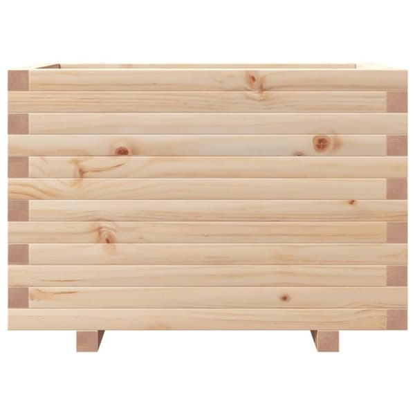 vidaXL Odlingslåda 70x40x49,5 cm massivt furuträ