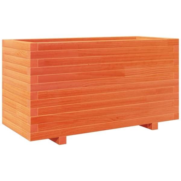 vidaXL Plantekasse voksbrun 90x40x49,5 cm heltre furu