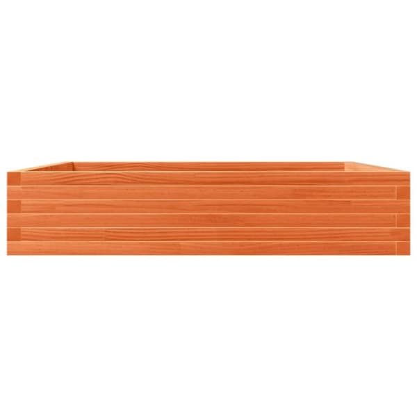 vidaXL Hageplantekasse voksbrun 110x110x23 cm heltre furu