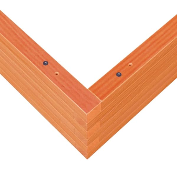 vidaXL Hageplantekasse voksbrun 110x110x23 cm heltre furu
