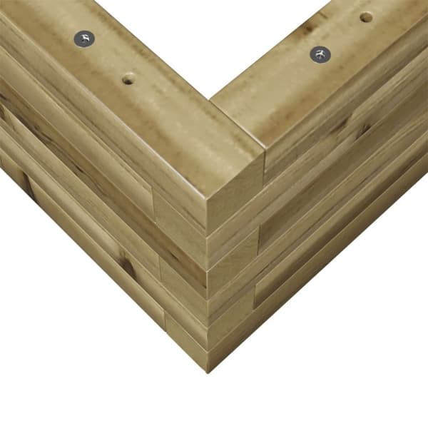 vidaXL plantekasse 70x40x23 cm imprægneret fyrretræ