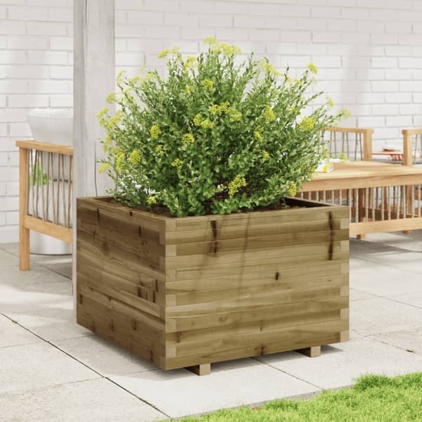 vidaXL plantekasse 70x70x49,5 cm imprægneret fyrretræ