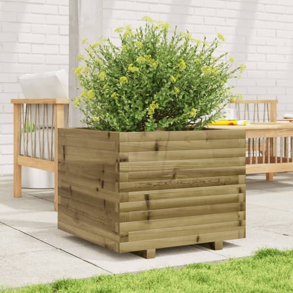 vidaXL Plantekasse 60x60x49,5 cm impregnert furu