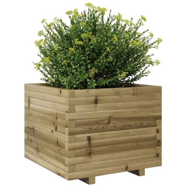vidaXL Plantekasse 60x60x49,5 cm impregnert furu