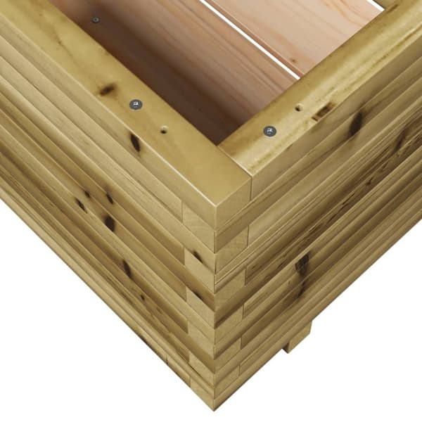 vidaXL Plantekasse 60x60x49,5 cm impregnert furu
