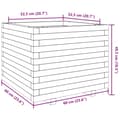 Miniatyrbilde 11 av 11: vidaXL Plantekasse 60x60x49,5 cm impregnert furu