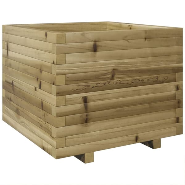vidaXL Plantekasse 60x60x49,5 cm impregnert furu