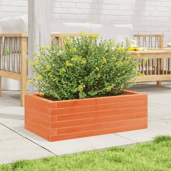 vidaXL Plantekasse hvit 70x40x23 cm heltre furu