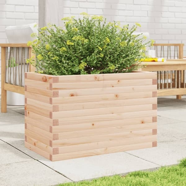 vidaXL Plantekasse 70x40x46 cm heltre furu