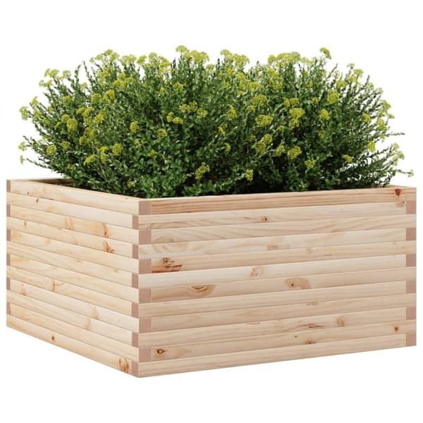 vidaXL plantekasse 90x90x46 cm massivt fyrretræ