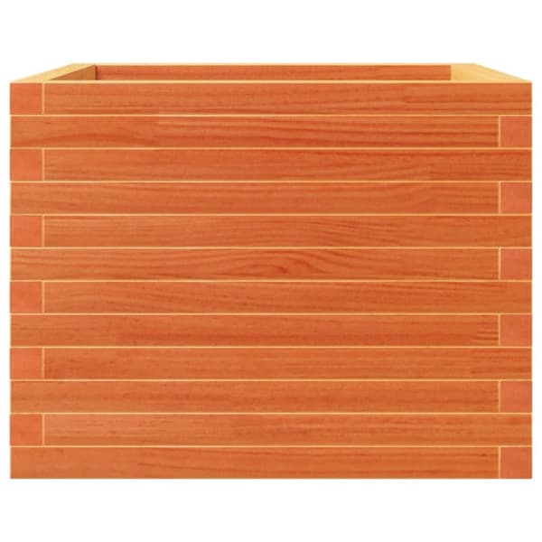 vidaXL Plantekasse voksbrun 60x60x46 cm heltre furu