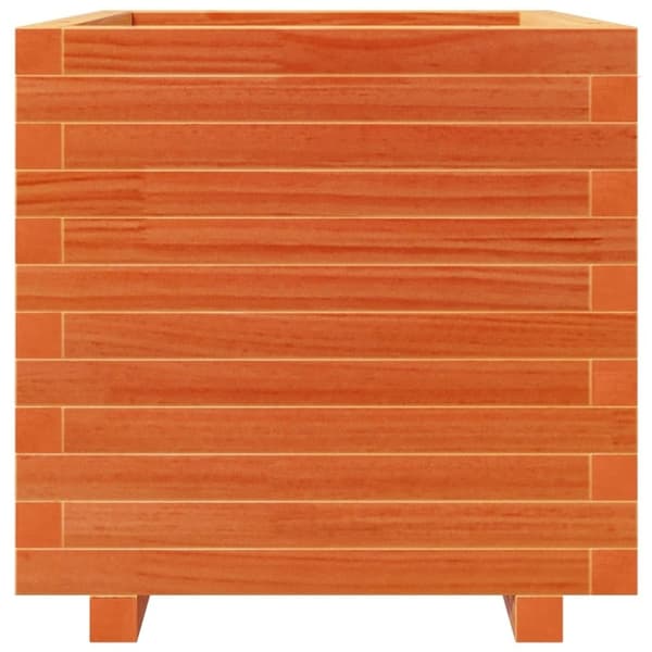 vidaXL Plantekasse voksbrun 50x50x49,5 cm heltre furu