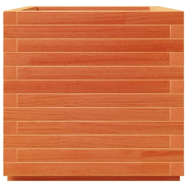 vidaXL Plantekasse voksbrun 50x50x49,5 cm heltre furu
