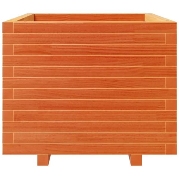vidaXL Plantekasse voksbrun 60x60x49,5 cm heltre furu