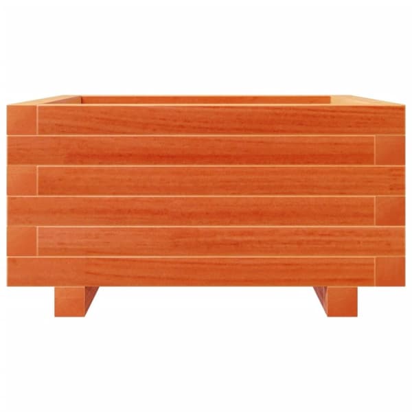 vidaXL Plantekasse voksbrun 50x50x26,5 cm heltre furu