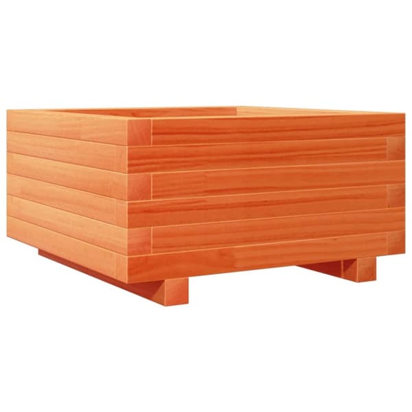 vidaXL Plantekasse voksbrun 50x50x26,5 cm heltre furu