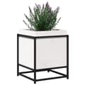 Miniatyrbilde 3 av 10: vidaXL Hageplantekasse hvit 40x40x50 cm heltre furu