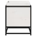 Miniatyrbilde 4 av 10: vidaXL Hageplantekasse hvit 40x40x50 cm heltre furu