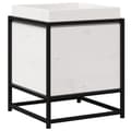 Miniatyrbilde 6 av 10: vidaXL Hageplantekasse hvit 40x40x50 cm heltre furu