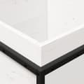 Miniatyrbilde 7 av 10: vidaXL Hageplantekasse hvit 40x40x50 cm heltre furu