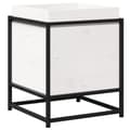 Miniatyrbilde 1 av 10: vidaXL Hageplantekasse hvit 40x40x50 cm heltre furu