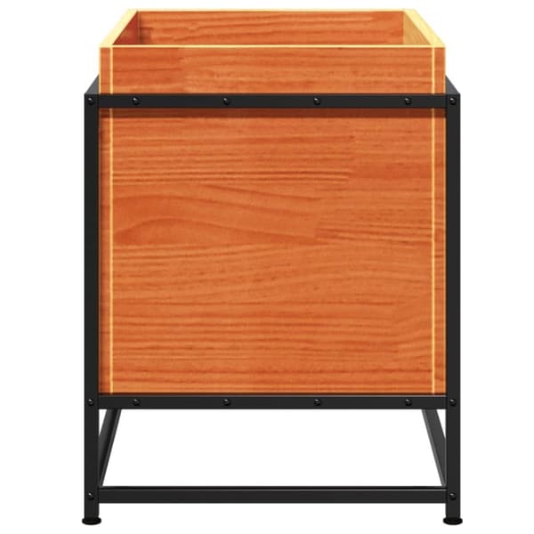 vidaXL plantekasse 60x40x50 cm massivt fyrretræ gyldenbrun