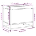 Miniatyrbillede 9 af 10: vidaXL plantekasse 60x40x50 cm massivt fyrretræ gyldenbrun