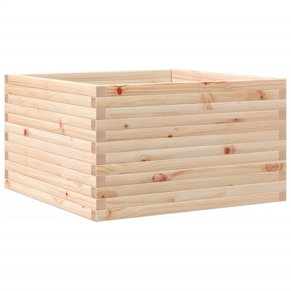 vidaXL Puutarhakukkalaatikko 80x80x45,5 cm täysi mänty