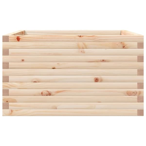 vidaXL Odlingslåda 80x80x45,5 cm massivt furuträ