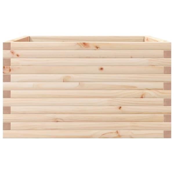 vidaXL Odlingslåda 80x80x45,5 cm massivt furuträ