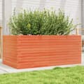 Miniatyrbilde 10 av 10: vidaXL Plantekasse voksbrun 110x60x45,5 cm heltre furu