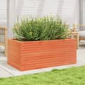 Miniatyrbilde 2 av 10: vidaXL Plantekasse voksbrun 110x60x45,5 cm heltre furu